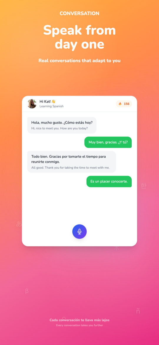 Eevi app: start a real conversation